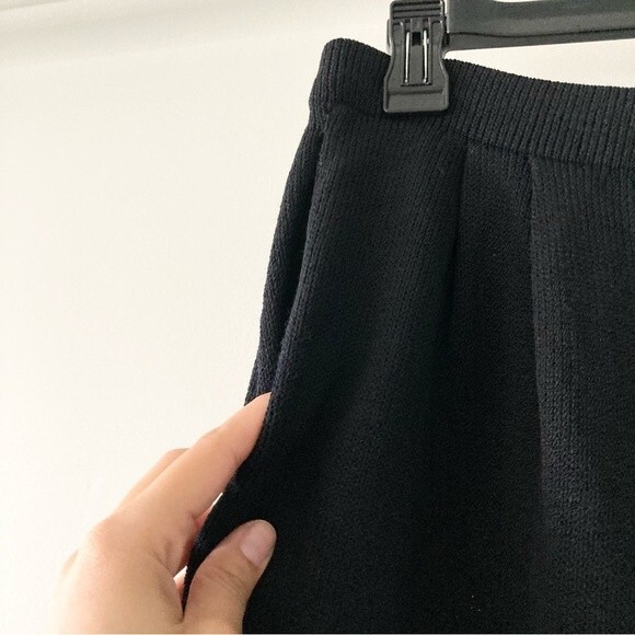 ST. JOHN black santana wool blend knit pants with pockets size 8‎ - Picture 3 of 6